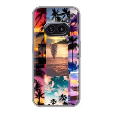 Силиконовый чехол с КАРТИНКАМИ лето для Nothing Phone 2a (AlphaPrint) (Летний отпуск)
