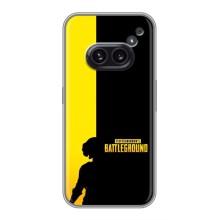 Чехол (TPU) с картинкой "Лого Пабг" на Насинг Фон 2а – Battlegrounds