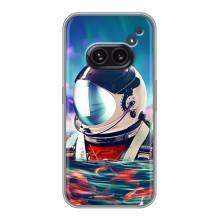 Силиконовый Чехол с принтом "Космонавты" на Nothing Phone 2a – Космонавт в воде