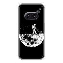 Силиконовый Чехол с принтом "Космонавты" на Nothing Phone 2a – Космонавт