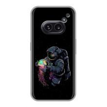 Силиконовый Чехол с принтом "Космонавты" на Nothing Phone 2a – В руках земля