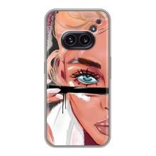 Силіконовый Чохол на Nothing Phone 2a з картинкой Модных девушек – Дівчина та вії