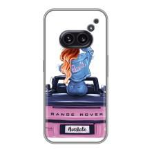 Силіконовый Чохол на Nothing Phone 2a з картинкой Модных девушек – Дівчина на машині