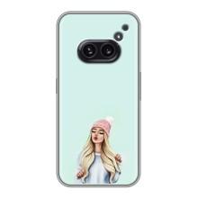 Силіконовый Чохол на Nothing Phone 2a з картинкой Модных девушек – В шапці