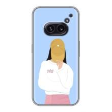 Силіконовый Чохол на Nothing Phone 2a з картинкой Модных девушек – Жовта кепка