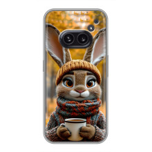 Печатный чехол «Зверята с кофе» для Nothing Phone 2a