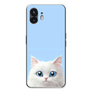 Чехол на тематику: Коты для Nothing Phone 3 – Белый кот