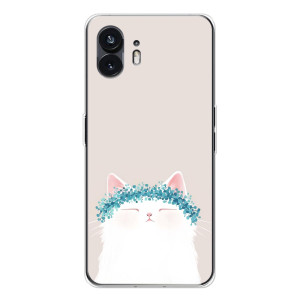 Чехол на тематику: Коты для Nothing Phone 3 – Белый котик
