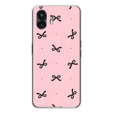 Чехол банты для Nothing Phone 3 – Черные бантики