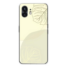 Чехол цветочный дизайн для Nothing Phone 3 – Зелёный фон