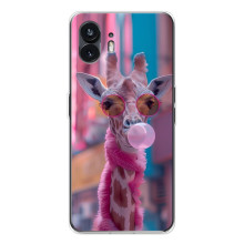 Чохол з принтом стильні тварини для Фон 3 – Стильна жирафа