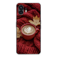 Чехол с уникальным дизайном «Осень с кофе» для Nothing Phone 3 – Кофе на пледе