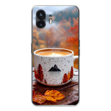 Чехол с уникальным дизайном «Осень с кофе» для Nothing Phone 3 – Кофе на природе