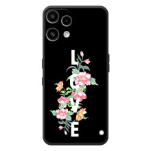 Чехлы для любимой на Ничего Телефон (3а) Лайт 
 (VPrint) – Цветы LOVE