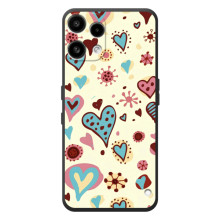 Чехлы для любимой на Ничего Телефон (3а) Лайт 
 (VPrint) – Сердечки