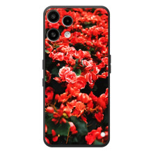 Чехлы с Цветами для Nothing Phone (3a) Lite (VPrint) (Цветы красные)