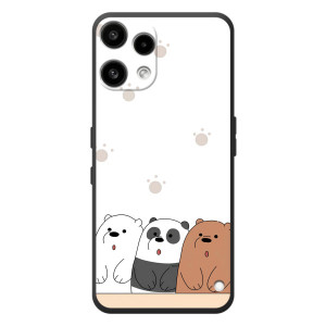 Чехлы с изображением разных животных для Nothing Phone (3a) Lite (Удивленные медвеженки)