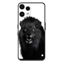 Чехлы с картинками животных Nothing Phone (3a) Lite (Черный ЛЕВ)