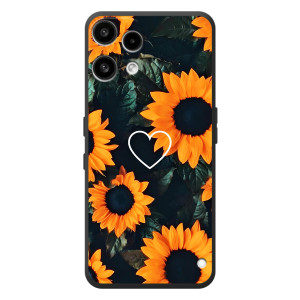 Чехлы с картинкой Подсолнухов для 

Но́THING Телефон (3а) Лайт 
 – Сердечко в подсолнухах