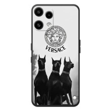 Чехлы VERSACE для Ничего Телефон (3а) Лайт 
 (PREMIUMPrint) (Доберман Версаче)
