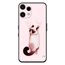 Чехол на Ничего Телефон (3а) Лайт 
 с Котами (VPrint) (Котик падает)