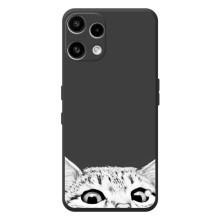 Чехол на Ничего Телефон (3а) Лайт 
 с Котами (VPrint) (Выглядывает кот)