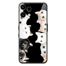 Чехол на Ничего Телефон (3а) Лайт 
 с Котами (VPrint) (Взгляд котов)