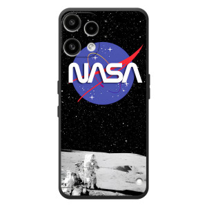 Силиконовый бампер с принтом "Наса" на Nothing Phone (3a) Lite – Nasa на луне