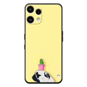 Бампер для Nothing Phone (3a) Lite с картинкой "Песики" (Кактус на голове)