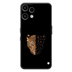 Чехол с леопардовым принтом на Nothing Phone (3a) Lite – Леопард на черном