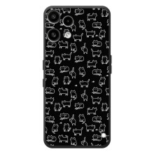 Чехол с принтом для Nothing Phone (3a) Lite (AlphaPrint) Модные коты (Меленькие котики)