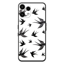 Чехол с птицами на Nothing Phone (3a) Lite (VPrint) – Ласточки