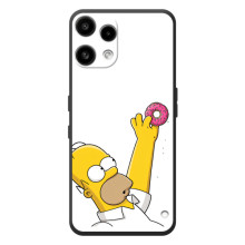 Чехол с Симпсонами для Nothing Phone (3a) Lite (VPrint) – Гомер с пончиком