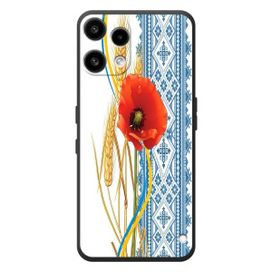Силиконовый Чехол на Nothing Phone (3a) Lite с картинкой Вышиванки (Вышиванка с цветком)