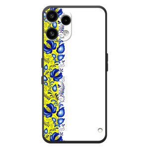 Силиконовый Чехол на Nothing Phone (3a) Lite с картинкой Вышиванки (Желто-синяя вышиванка)