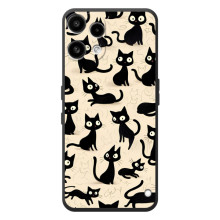 Чехол с рисунком кот на Nothing Phone (3a) Lite – Черные коты