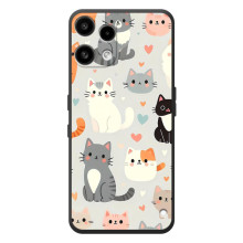 Чехол с рисунком кот на Nothing Phone (3a) Lite – Коллаж котов