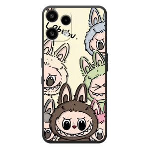 Чехол с Лабубу на Nothing Phone (3a) Lite (Коллаж Лабубу)