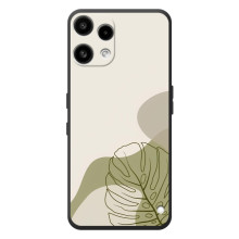 Силиконовый чехол с принтом в цветах на Nothing Phone (3a) Lite – Монстера зелёная