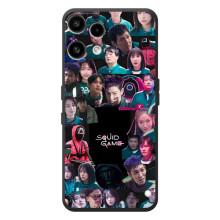 Чехол Гра в кальмара для Nothing Phone (3a) Lite – Коллаж игры кальмара