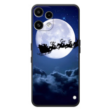 Новогодние Чехлы для Ничего Телефон (3а) Лайт 
 (VPrint) (Санта - луна)