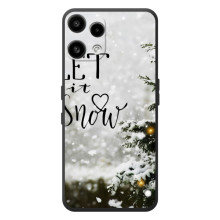 Новогодние, Праздничные Чехлы для Nothing Phone (3a) Lite - 2024 год (Let it snow)