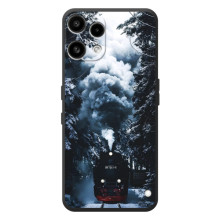 Новогодние, Праздничные Чехлы для Nothing Phone (3a) Lite - 2024 год (Зимний поезд)