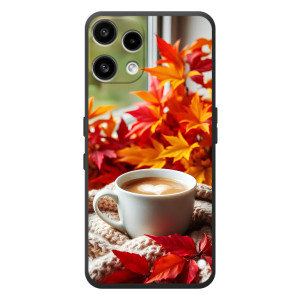 Чехол с уникальным дизайном «Осень с кофе» для Nothing Phone (3a) Lite