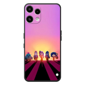 Силиконовый Чехол на Nothing Phone (3a) Lite с картинкой Brawl Stars – Персонажи в закате