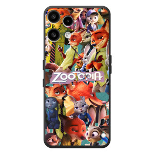 Силиконовый чехол с принтом Зоотрополіс для Nothing Phone (3a) Lite – Коллаж героев