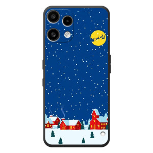 Силіконовий бампер на різдво для Nothing Phone (3a) Lite (Місто в снігу)