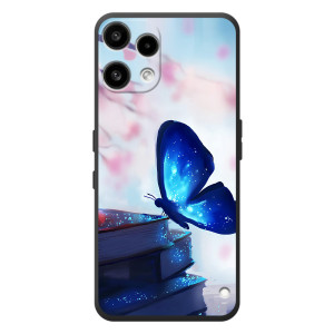 Силиконовый бампер с картинкой животных для Nothing Phone (3a) Lite (Бабочка синяя)