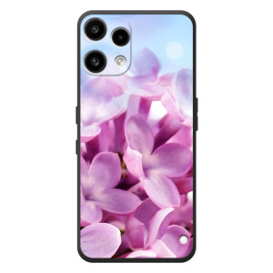 Силиконовый бампер с принтом (цветочки) на 

Но́THING Телефон (3а) Лайт 
 (Сиреневые цветы)