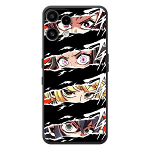 Силиконовые чехлы с глазами Anime для 

Но́THING Телефон (3а) Лайт 
 – Глаза на чорном